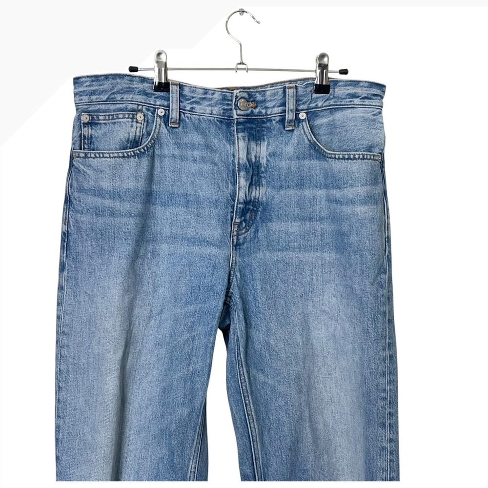 Madewell The Darted Barrel-Leg Jean Womens 28 Blue High Rise Button Fly Cotton - Picture 3 of 10